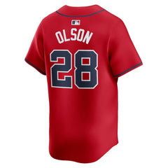MLB Matt Olson Atlanta Braves Nike Alternate Limited Player Jersey?¨C Red