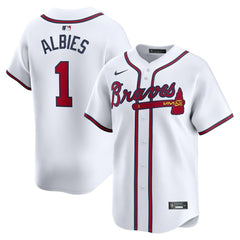 MLB Ozzie Albies Atlanta Braves Nike Home Limited Player Jersey - White