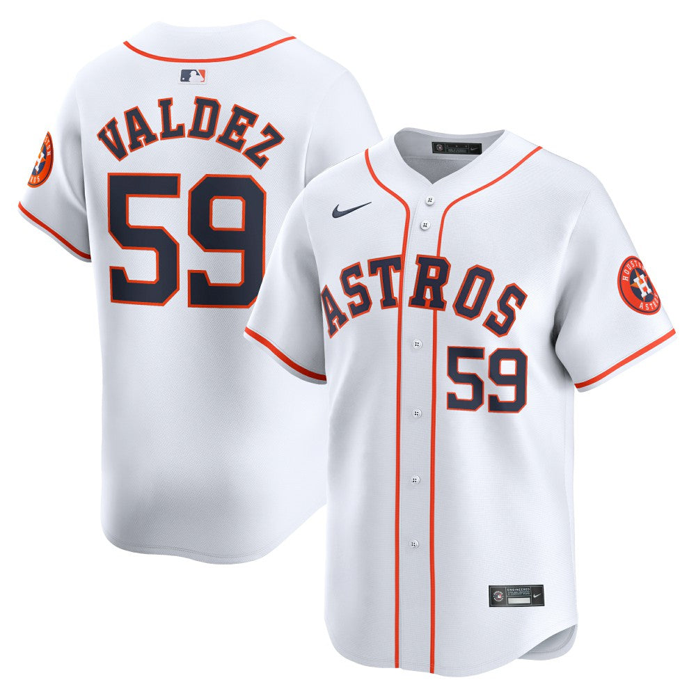 MLB Framber Valdez Houston Astros Nike Home Limited Player Jersey - White