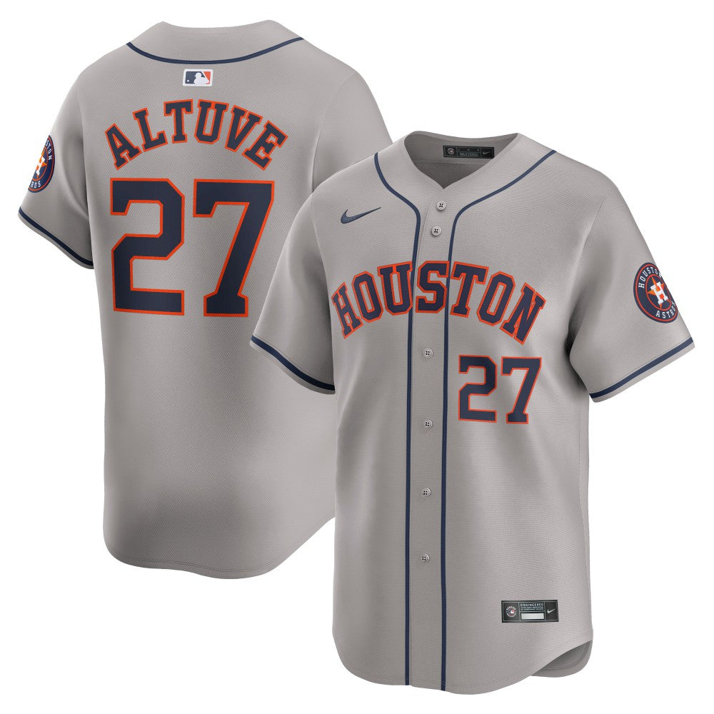MLB Jose Altuve Houston Astros Nike Away Limited Player Jersey - Gray