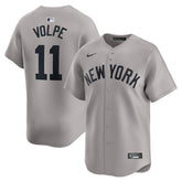 MLB Anthony Volpe New York Yankees Nike Away Limited Player Jersey - Gray