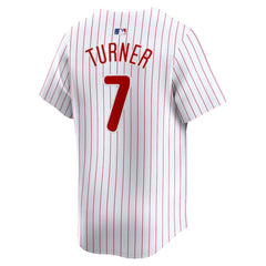 Trea Turner Philadelphia Phillies Nike Home Limited Player Jersey - White Jerseys