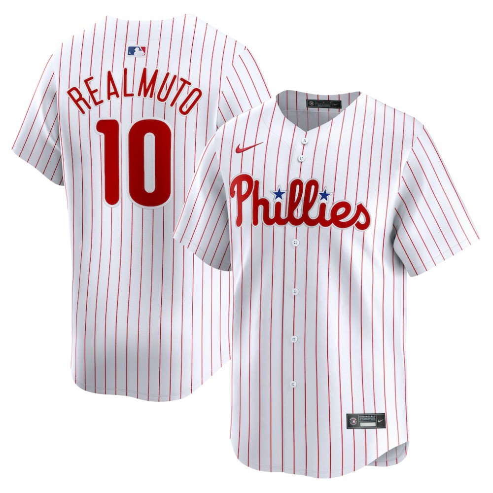 MLB J.T. Realmuto Philadelphia Phillies Nike Home Limited Player Jersey - White