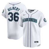 MLB Logan Gilbert Seattle Mariners Nike Home Limited Player Jersey - White