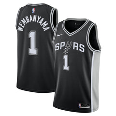 NBA Victor Wembanyama San Antonio Spurs Youth Swingman Jersey - Icon Edition - Black
