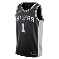 NBA Victor Wembanyama San Antonio Spurs Youth Swingman Jersey - Icon Edition - Black