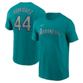 Julio Rodríguez Seattle Mariners Nike Fuse Name & Number T-Shirt - Teal T-shirts