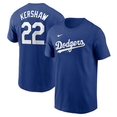 Clayton Kershaw Los Angeles Dodgers Nike Fuse Name & Number T-Shirt - Royal T-shirts