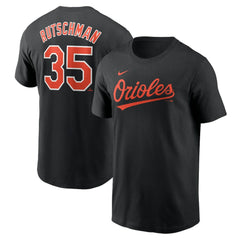 Adley Rutschman Baltimore Orioles Nike Fuse Name & Number T-Shirt - Black T-shirts