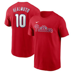 J.T. Realmuto Philadelphia Phillies Nike Fuse Name & Number T-Shirt - Red T-shirts
