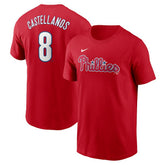 Nick Castellanos Philadelphia Phillies Nike Fuse Name & Number T-Shirt - Red T-shirts