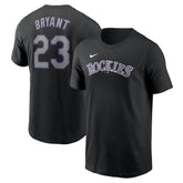 Kris Bryant Colorado Rockies Nike Fuse Name & Number T-Shirt - Black T-shirts