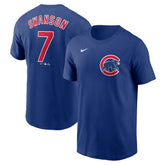 Dansby Swanson Chicago Cubs Nike Fuse Name & Number T-Shirt - Royal T-shirts