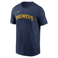 William Contreras Milwaukee Brewers Nike Fuse Name & Number T-Shirt - Navy T-shirts
