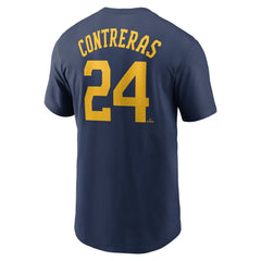 William Contreras Milwaukee Brewers Nike Fuse Name & Number T-Shirt - Navy T-shirts
