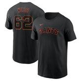 Logan Webb San Francisco Giants Nike Fuse Name & Number T-Shirt - Black T-shirts