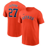 Jose Altuve Houston Astros Nike Fuse Name & Number T-Shirt - Orange T-shirts