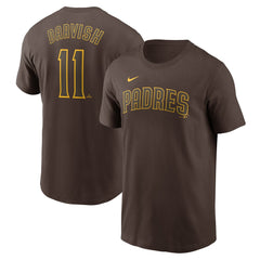 Yu Darvish San Diego Padres Nike Fuse Name & Number T-Shirt - Brown T-shirts