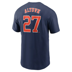 Jose Altuve Houston Astros Nike Fuse Name & Number T-Shirt - Navy T-shirts