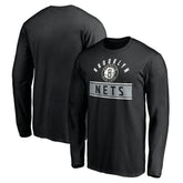 Brooklyn Nets Team Arch Knockout Long Sleeve T-Shirt Black
