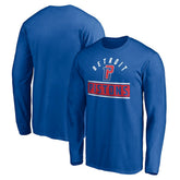 Detroit Pistons Team Arch Knockout Long Sleeve T-Shirt Blue