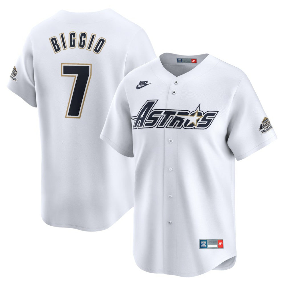 MLB Craig Biggio Houston Astros Nike Throwback Cooperstown Collection Limited Jersey - White
