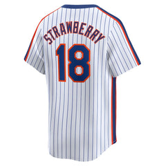 MLB Darryl Strawberry New York Mets Nike Throwback Cooperstown Limited Jersey - Navy