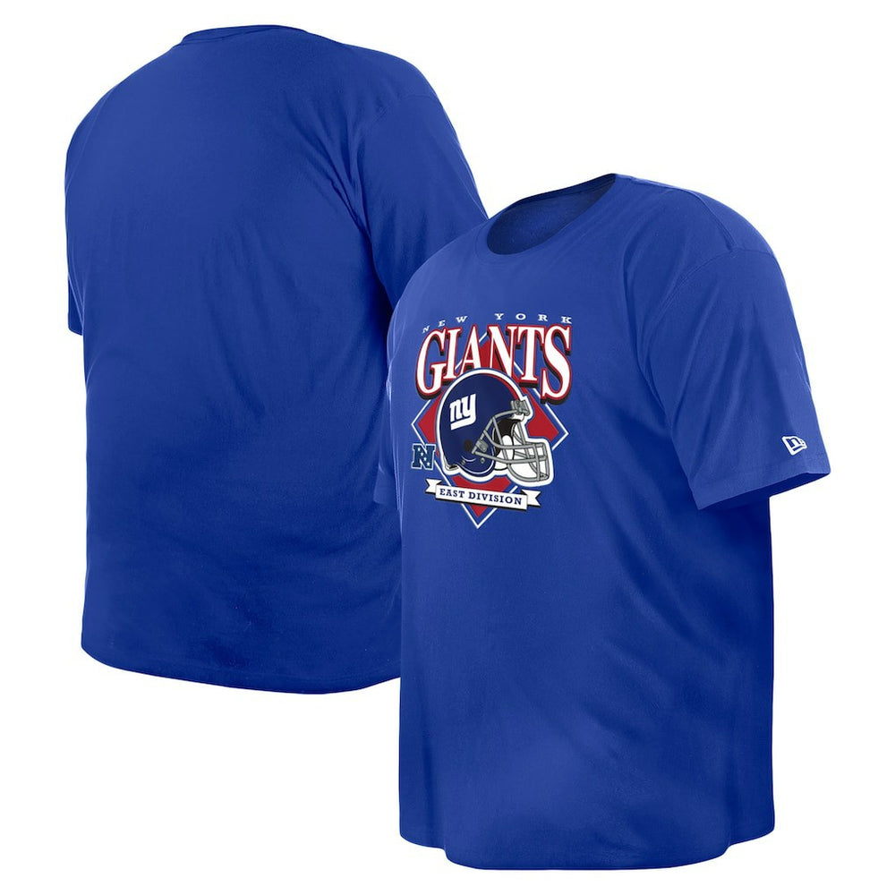 New York Giants New Era Big & Tall Helmet Historic Mark T-Shirt Royal