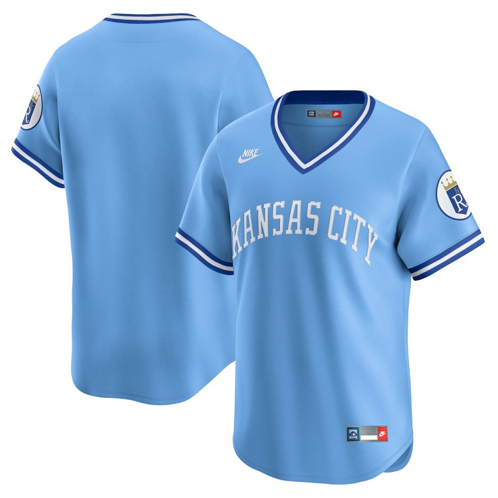 MLB Kansas City Royals Nike Cooperstown Collection Limited Jersey - Light Blue