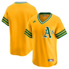 MLB Athletics Nike Cooperstown Collection Limited Jersey - Gold