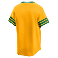 MLB Athletics Nike Cooperstown Collection Limited Jersey - Gold