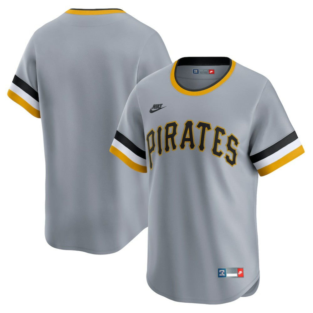 MLB Pittsburgh Pirates Nike Cooperstown Collection Limited Jersey - Gray