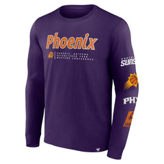 Phoenix Suns Baseline Long Sleeve T-Shirt Purple