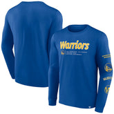 Golden State Warriors Baseline Long Sleeve T-Shirt Royal