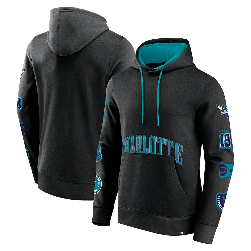 Charlotte Hornets Home Court Pullover Hoodie Black