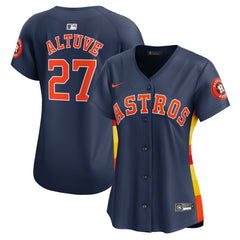MLB Jose Altuve Houston Astros Nike Women's Alternate Limited Player Jersey?¨C Navy