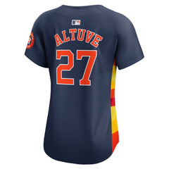 MLB Jose Altuve Houston Astros Nike Women's Alternate Limited Player Jersey?¨C Navy
