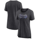 Charlotte Hornets Women's League Leader Tri-Blend T-Shirt Heather Charcoal