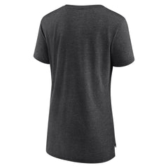 Los Angeles Lakers Women's League Leader Tri-Blend T-Shirt Heather Charcoal