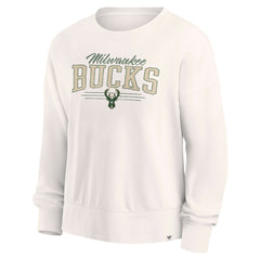 Milwaukee Bucks Women's Close the Game Pullover Sweatshirt Cream