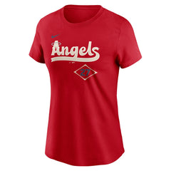 Mike Trout Los Angeles Angels Nike Women's 2024 City Connect Fuse Player Name & Number T-Shirt - Red T-shirts