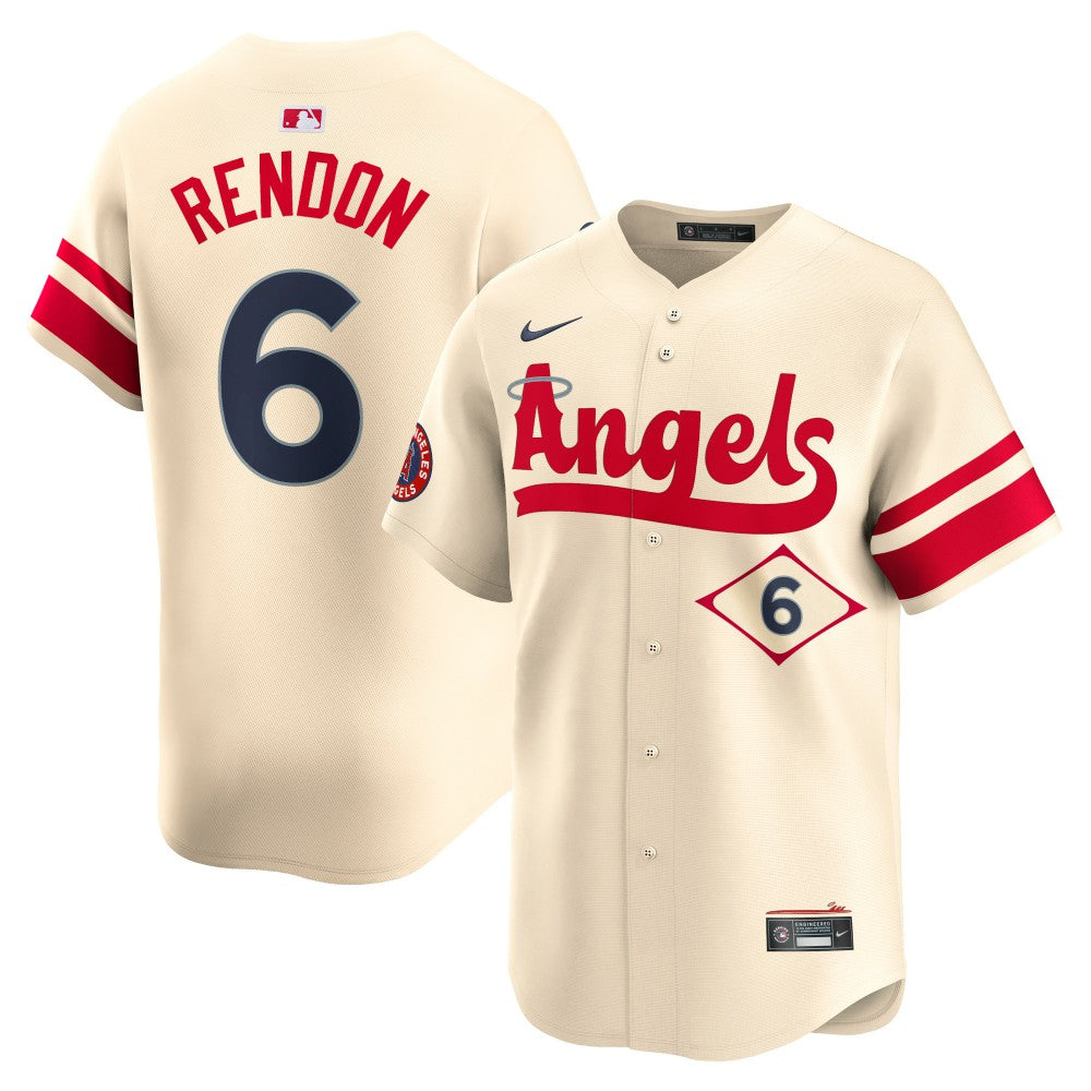 MLB Anthony Rendon Los Angeles Angels Nike City Connect Limited Player Jersey - Cream