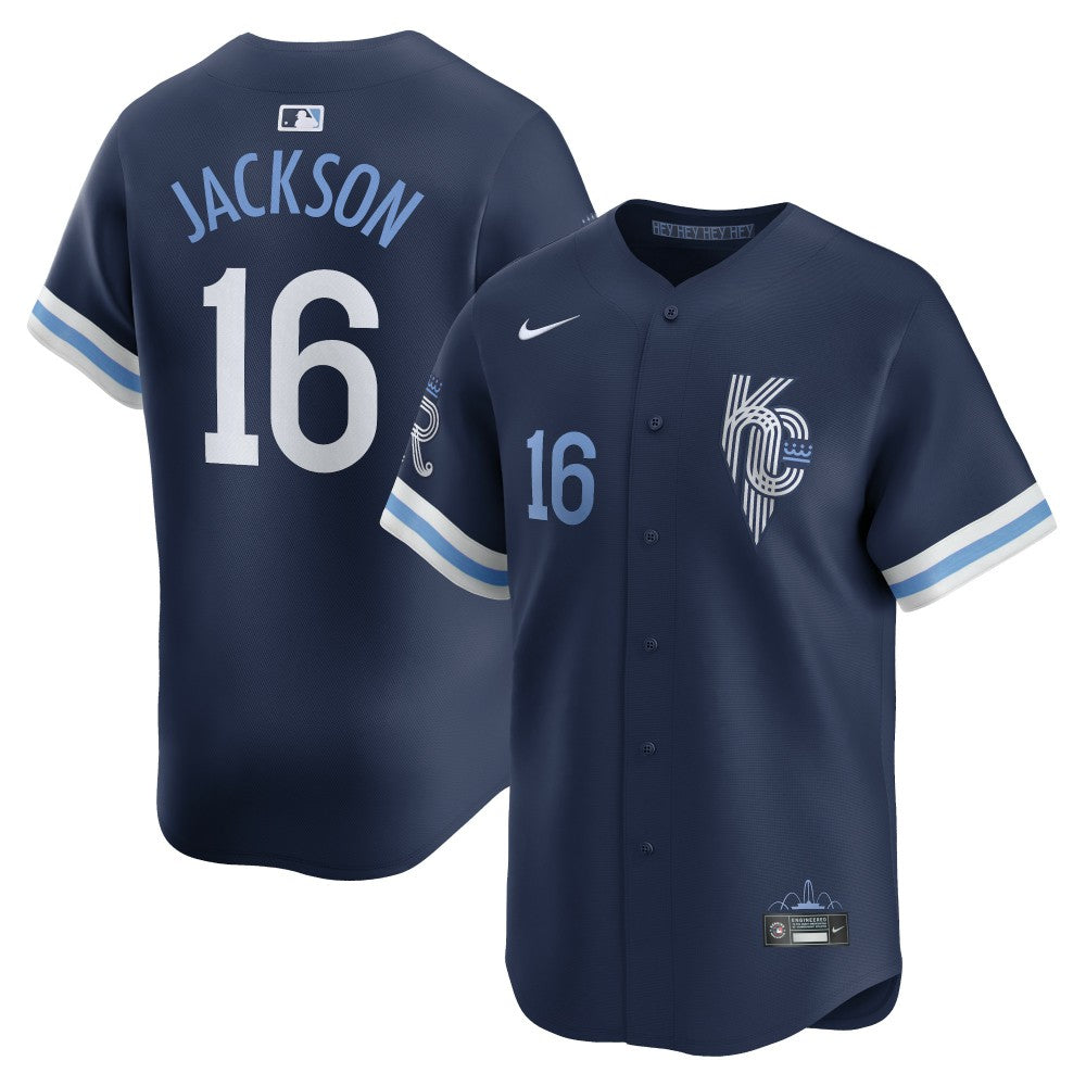 MLB Bo Jackson Kansas City Royals Nike City Connect Retired Player Jersey - Navy