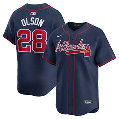 MLB Matt Olson Atlanta Braves Nike Alternate Limited Player Jersey?¨C Navy