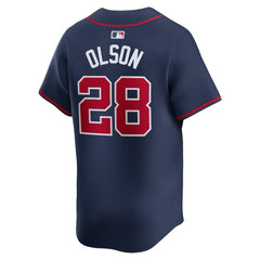MLB Matt Olson Atlanta Braves Nike Alternate Limited Player Jersey?¨C Navy