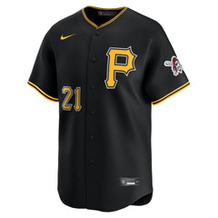 MLB Roberto Clemente Pittsburgh Pirates Nike Alternate Limited Jersey?¨C Black