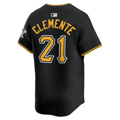 MLB Roberto Clemente Pittsburgh Pirates Nike Alternate Limited Jersey?¨C Black
