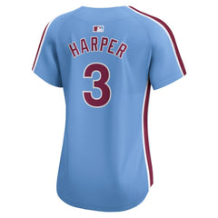 MLB Bryce Harper Philadelphia Phillies Nike Women's Alternate Limited Player Jersey?¨C Light Blue