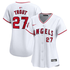 MLB Mike Trout Los Angeles Angels Nike Women's Home Limited Player Jersey - White