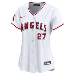 MLB Mike Trout Los Angeles Angels Nike Women's Home Limited Player Jersey - White